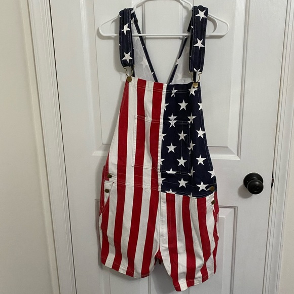 american overall shorts
